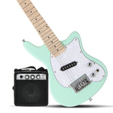 Glarry 30inch Mini Kids Electric Guitar Maple Fingerboard w/5W Amplifier - Green